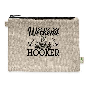 Weekend Hooker - Hemp Carry All Pouch - natural - Front