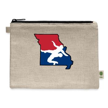 Missouri Wrestling - Hemp Carry All Pouch - natural - Front