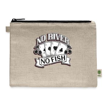 Casino Poker Cards Poker Player - Hemp Carry All Pouch - natural - Front