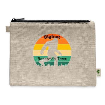 Bigfoot Research Team spectrum - Hemp Carry All Pouch - natural - Front
