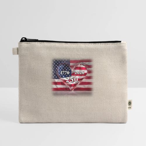 1776-2026 | 250 Years USA - Hemp Carry All Pouch
