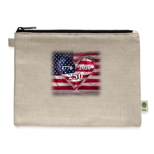 1776-2026 | 250 Years USA - Hemp Carry All Pouch