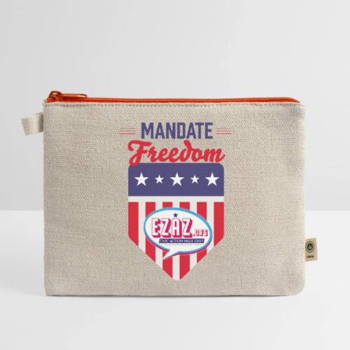 Mandate Freedom EZAZ.org (light) - Hemp Carry All Pouch