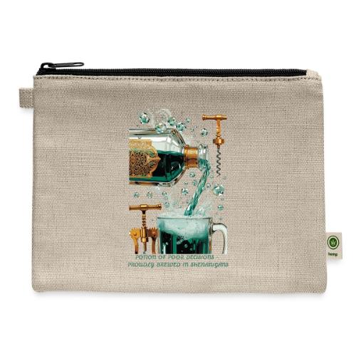 Potion of Poor Decisions Bottle Graphic Tee - Hemp Carry All Pouch