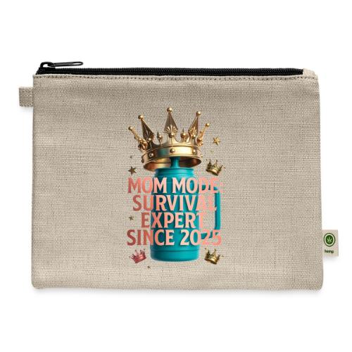 Mom Mode Survival Expert Tee - Hemp Carry All Pouch