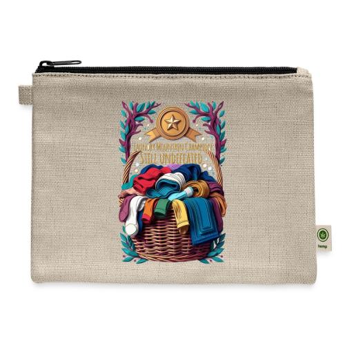 Laundry Mountain Champion Tee | Still Undefeated - Hemp Carry All Pouch