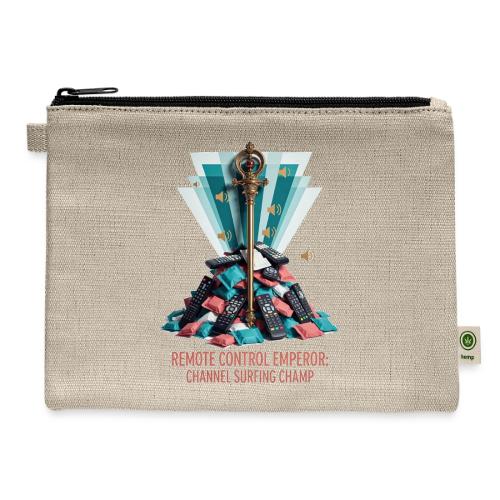 Remote Control Emperor T Shirt - Hemp Carry All Pouch