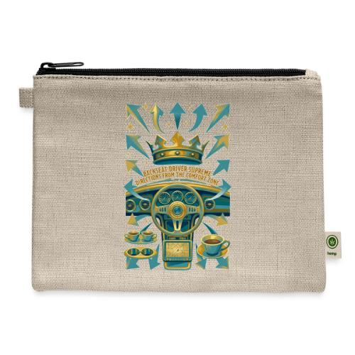 Backseat Driver T Shirt, Funny Dad Gift - Hemp Carry All Pouch