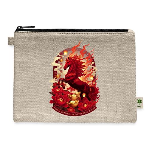 Year of the Horse Ascent T Shirt, Lunar New Year - Hemp Carry All Pouch