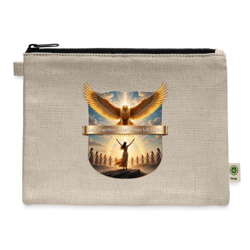 Women’s Day Eagle Matriarch T Shirt,, Gift for Mom - Hemp Carry All Pouch