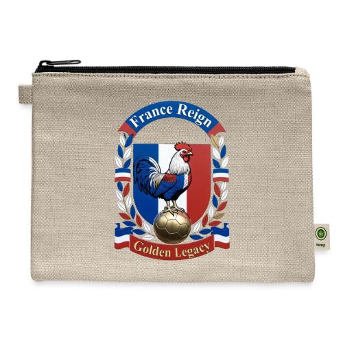 France Rooster Reign T-Shirt, Tricolore Pride Gift - Hemp Carry All Pouch