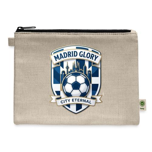 Madrid Skyline Glory T Shirt, Madrid Fan Gift - Hemp Carry All Pouch
