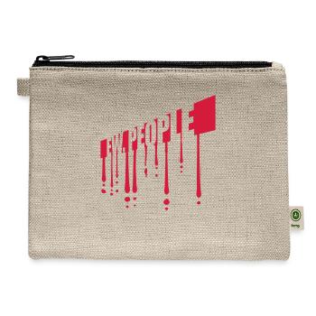 ew people funny quote - Hemp Carry All Pouch - natural - Front