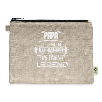papa the man - Hemp Carry All Pouch - natural - Front