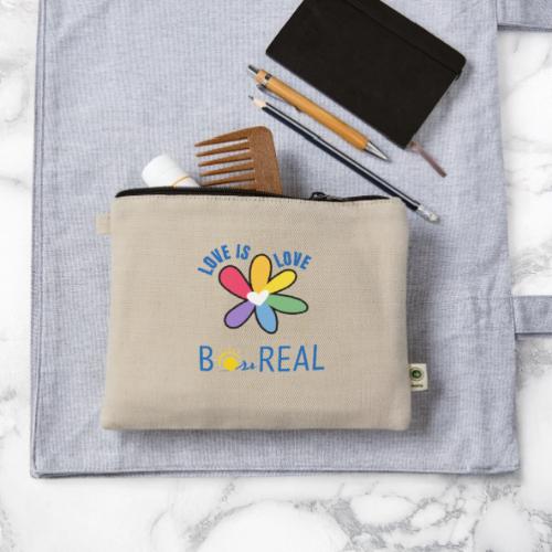 B*REAL Love is Love - Hemp Carry All Pouch