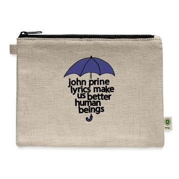 John Prine - Hemp Carry All Pouch - natural - Front