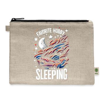Favorite Hobby Sleeping 7 - Hemp Carry All Pouch - natural - Front