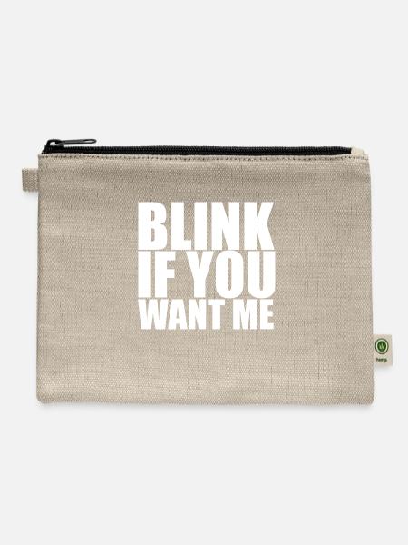 funny - Hemp Carry All Pouch - natural