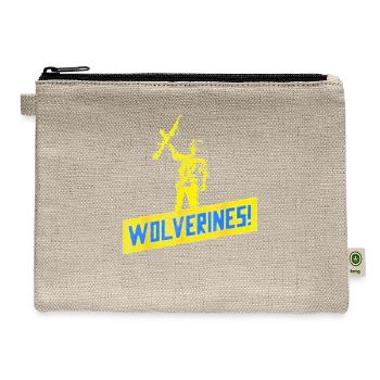 Wolverines Support Ukraine - Hemp Carry All Pouch - natural - Front
