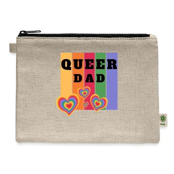 Queer Dad - Hemp Carry All Pouch - natural - Front