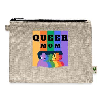 Queer Mom - Hemp Carry All Pouch - natural - Front