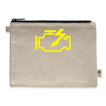 Check Engine Light - Hemp Carry All Pouch - natural - Front