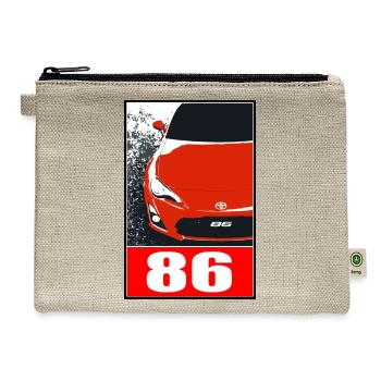 Toyota 86 (2) - Hemp Carry All Pouch - natural - Front
