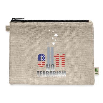 NO TERRORISM 911 MEMORIAL - Hemp Carry All Pouch - natural - Front