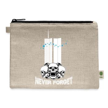 911 Never forget white - Hemp Carry All Pouch - natural - Front