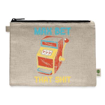 Max Bet Funny Casino - Hemp Carry All Pouch - natural - Front