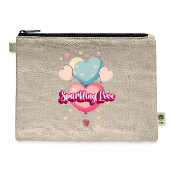 Sparkling Love - Hemp Carry All Pouch - natural - Front