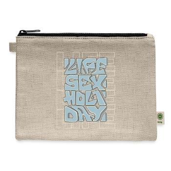 life holiday - Hemp Carry All Pouch - natural - Front