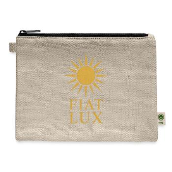 Fiat Lux Sun Emblem - Hemp Carry All Pouch - natural - Front