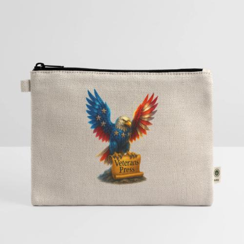 Veterans Press & Bald Eagle Flag 2 Print Set - Hemp Carry All Pouch