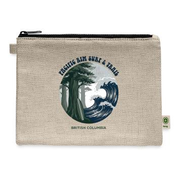Pacific Rim Surf & Trail British Columbia — Tofino - Hemp Carry All Pouch - natural - Front