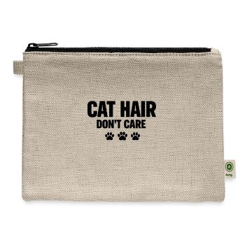 Minimal Night Silhouette Pattern - Hemp Carry All Pouch - natural - Front