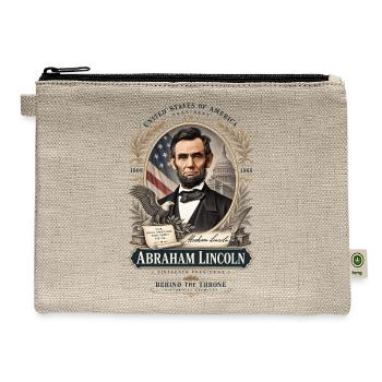 Vintage Presidential Emblem - Hemp Carry All Pouch - natural - Front