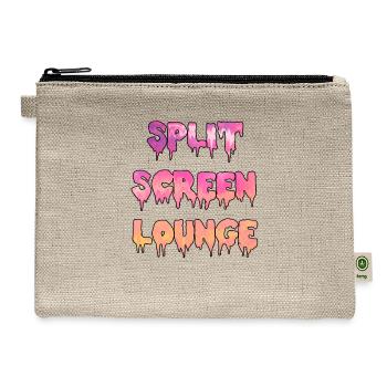 Split Screen Drip - Hemp Carry All Pouch - natural - Front