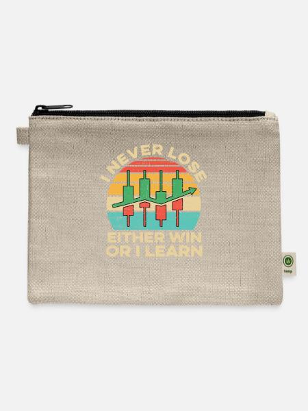 Cool Stock Trading Design For Men Women Stock - Hemp Carry All Pouch - natural