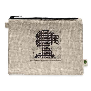 An Introvert - Hemp Carry All Pouch - natural - Front