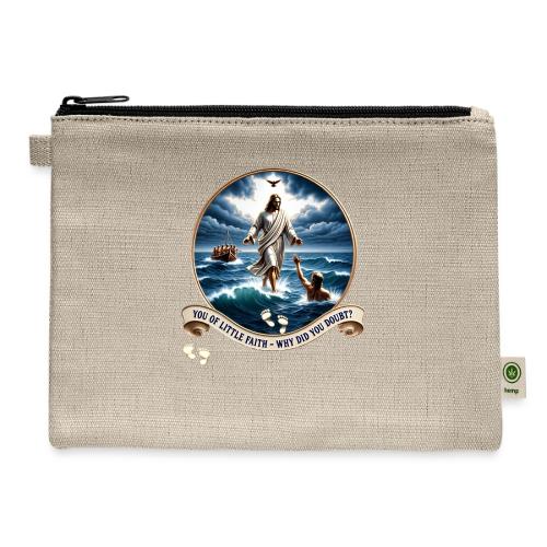 Walking On Water Faith T Shirt, Christian Miracle - Hemp Carry All Pouch