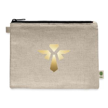  Support Role Icon - Hemp Carry All Pouch - natural - Front