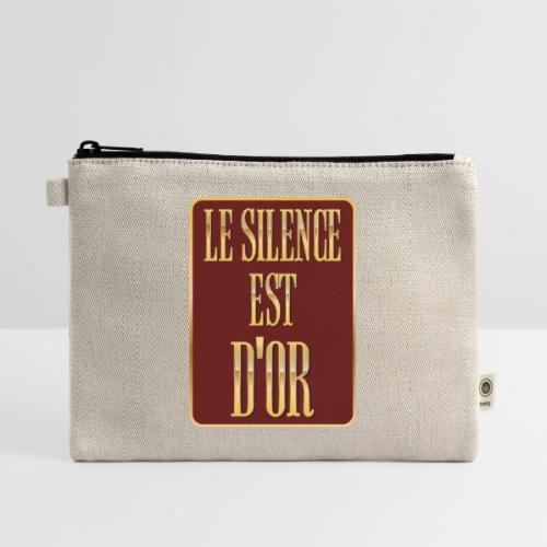 Silence is golden - Hemp Carry All Pouch