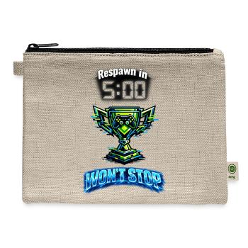 Respawn in 5:00 Trophy Neon - Hemp Carry All Pouch - natural - Front