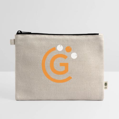 G Logo, White - Hemp Carry All Pouch