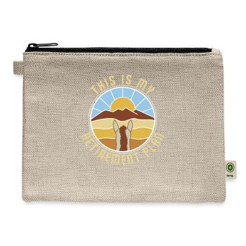 Horse Lover Equestrian Riding This Is My - Hemp Carry All Pouch - natural - Front