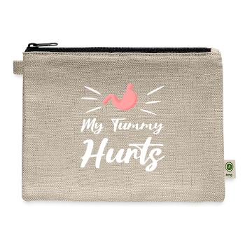My Tummy Hurts - Hemp Carry All Pouch - natural - Front