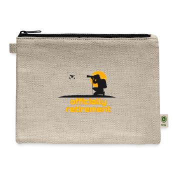 Retirement party  - Hemp Carry All Pouch - natural - Front