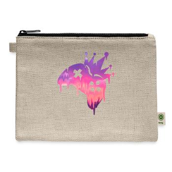 Split Screen Drip - Hemp Carry All Pouch - natural - Front
