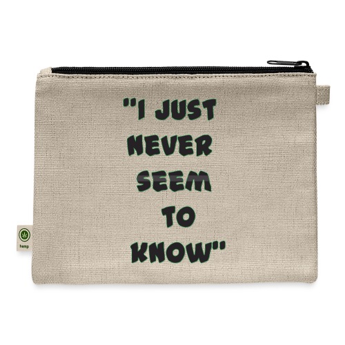 know png - Hemp Carry All Pouch
